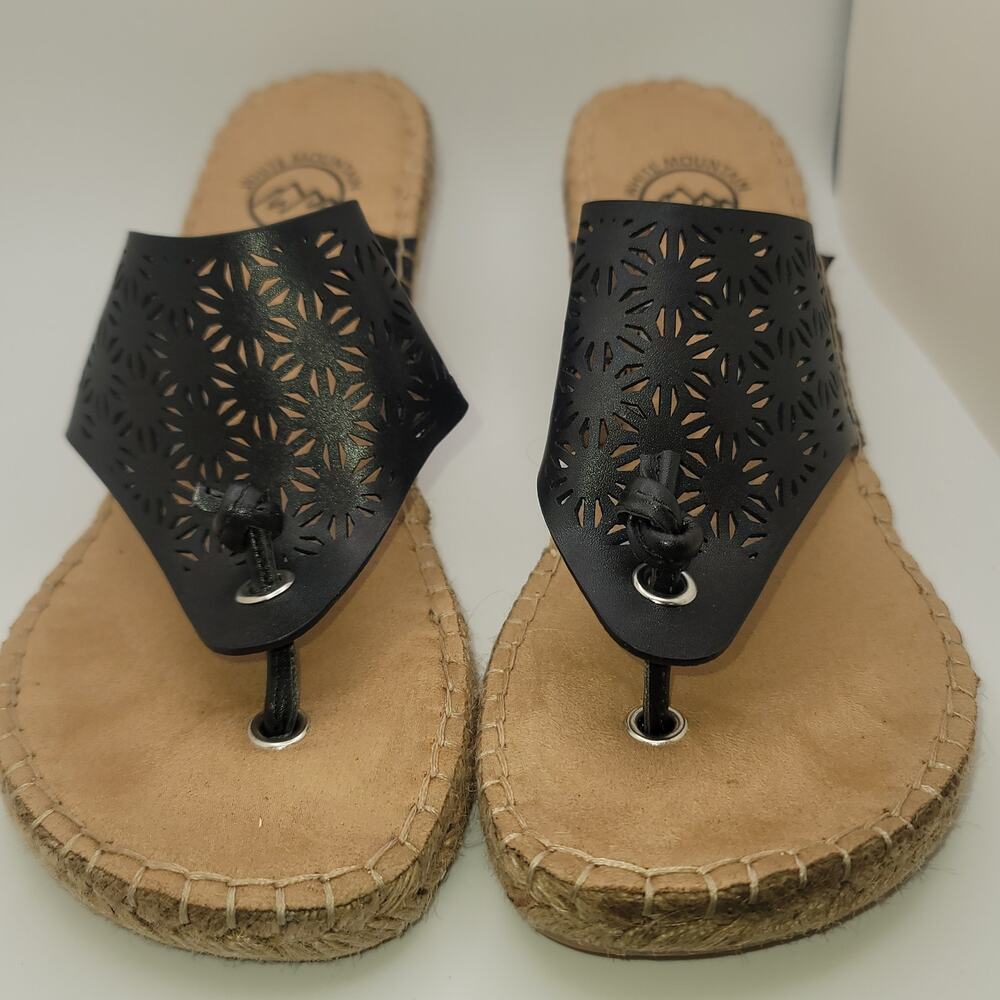 White Mountain Womens's Beaux Espadrille Wedge Sandal